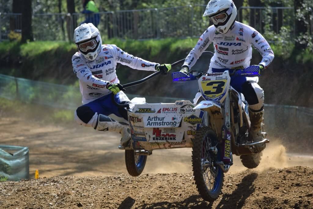 WK-top zijspanklasse in actie op circuit Kwintelooijen